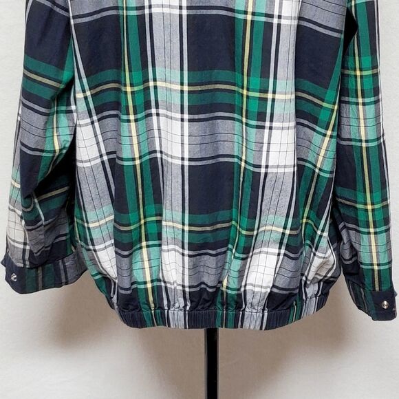 LAUREN Ralph Lauren Plaid Full-zip Drawstring Hooded Elastic Waistband Jacket M - Picture 11 of 16